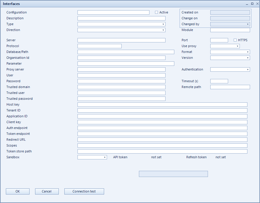 Screenshot: Interfaces